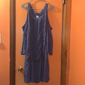 *3 for $25* Terra Sky Blue w/ shoulder cut outs Dress Size 14W